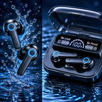 Bluetooth Earbuds attached to keychain
