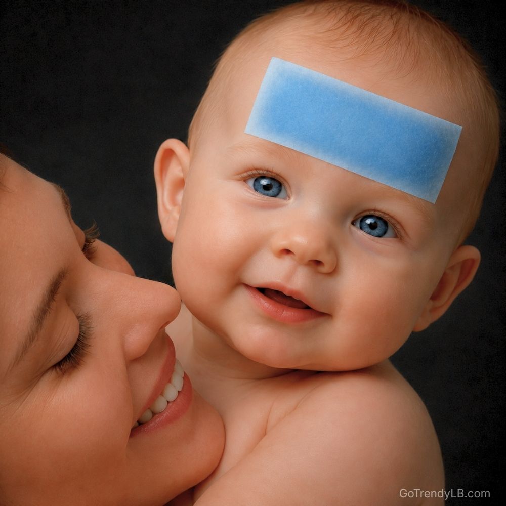 Cooling gel fever patches providing instant cooling relief for children and adults