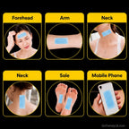 Cooling gel patches designed to provide instant cooling comfort for forehead, neck, body, and everyday use