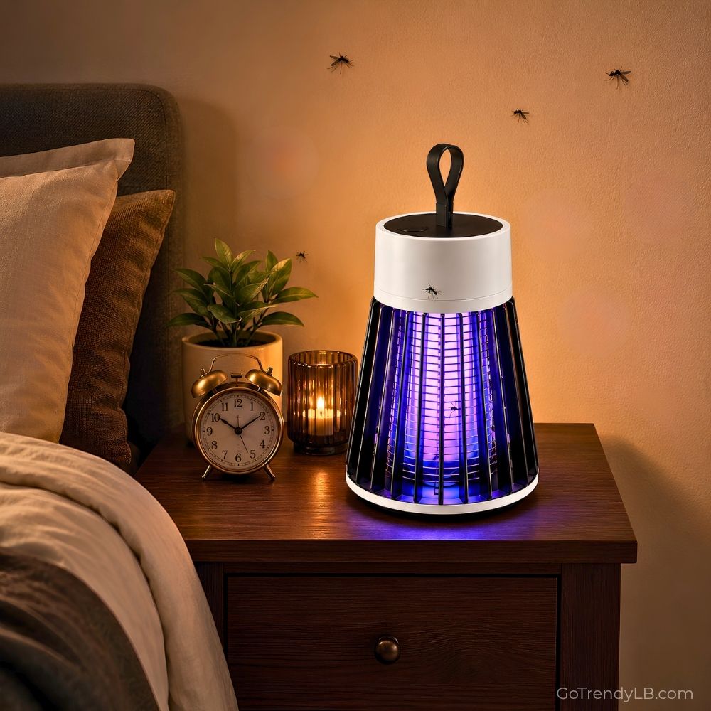 Portable USB mosquito trap lamp with UV light for indoor and outdoor mosquito control