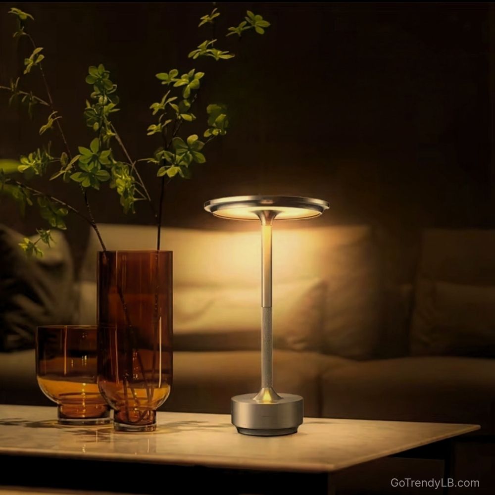 Modern Table Lamp with warm LED light