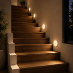 Rechargeable motion sensor LED light with wireless magnetic installation for closets, stairs, and hallways