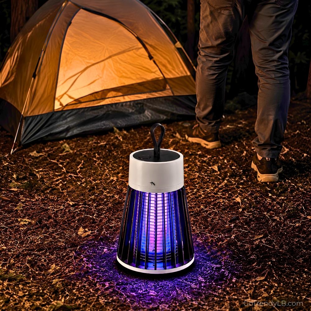 Portable USB mosquito trap lamp with UV light for indoor and outdoor mosquito control