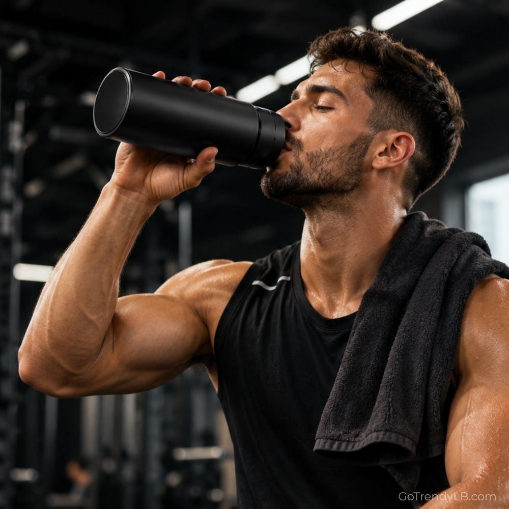Smart vacuum insulated thermos bottle with LED temperature display and stainless steel construction