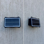 Modern waterproof solar wall light with up and down LED lighting effect for outdoor spaces