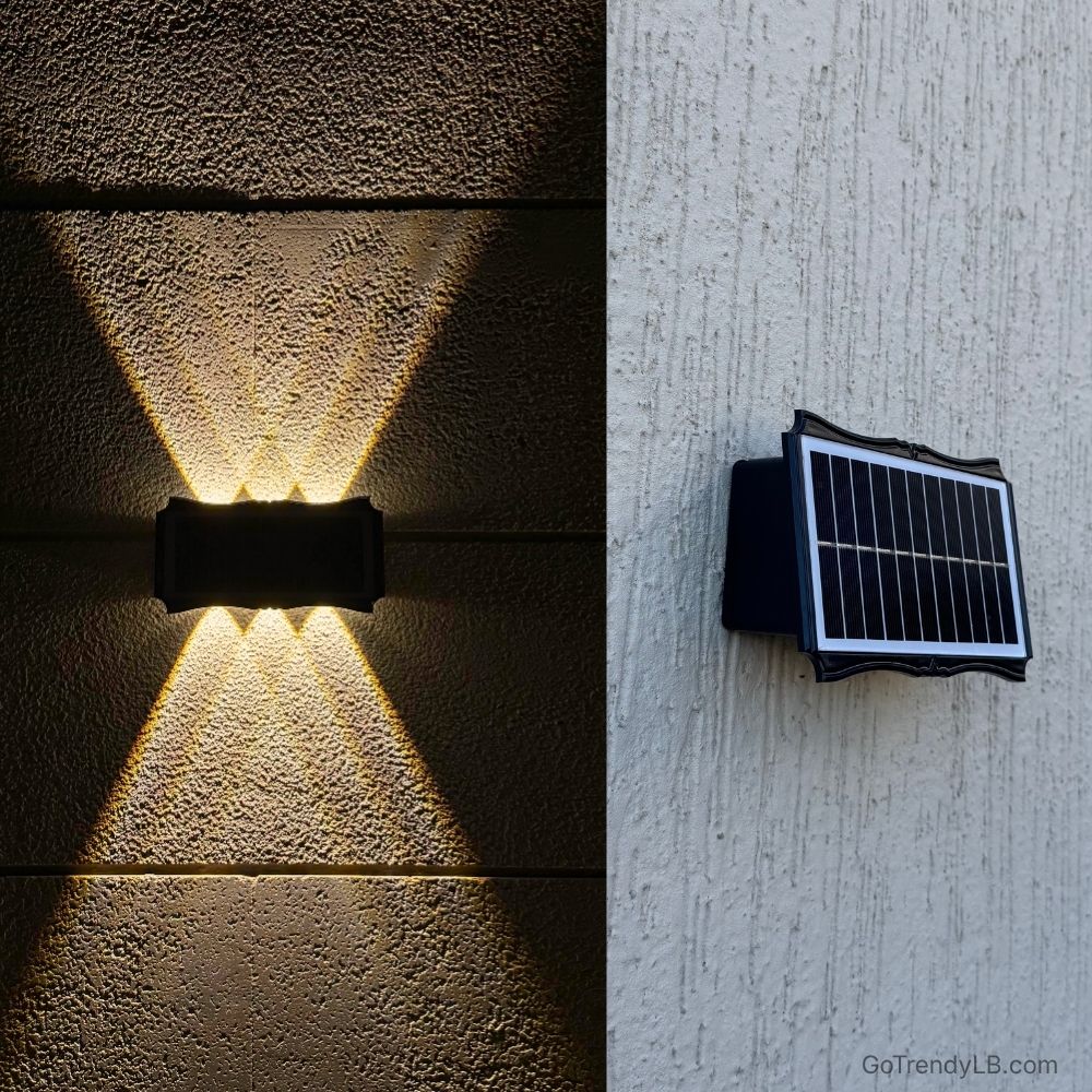 
Solar Wall Light solar panel close-up 6LED