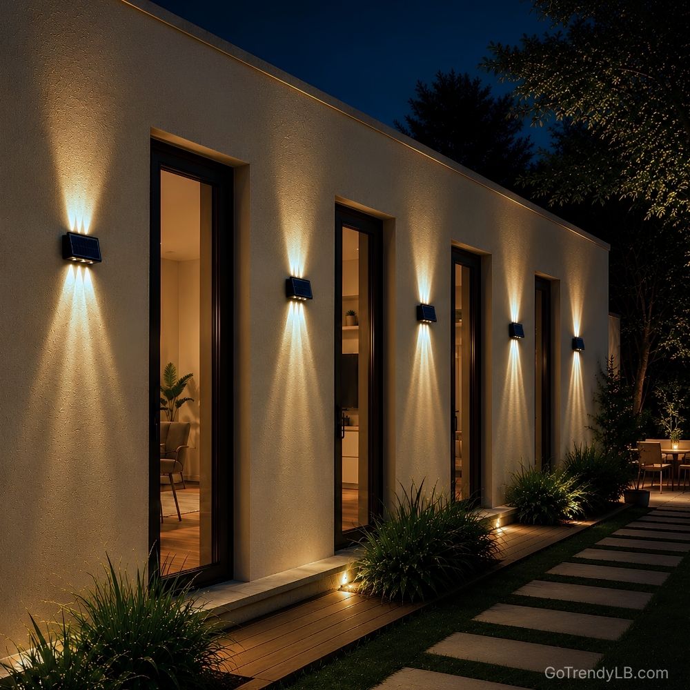 Solar Wall Light waterproof garden wall light decoration